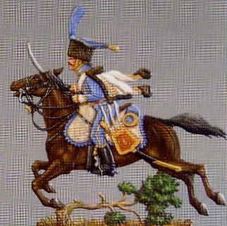 NF 7/C French Napoleonic Hussar Trooper Charging